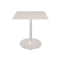 PICO Café Table with Round Base 70x70, muted white