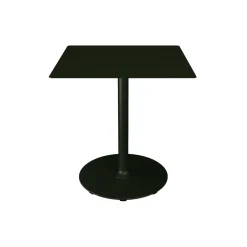 PICO Café Table with Round Base 70x70, olive green