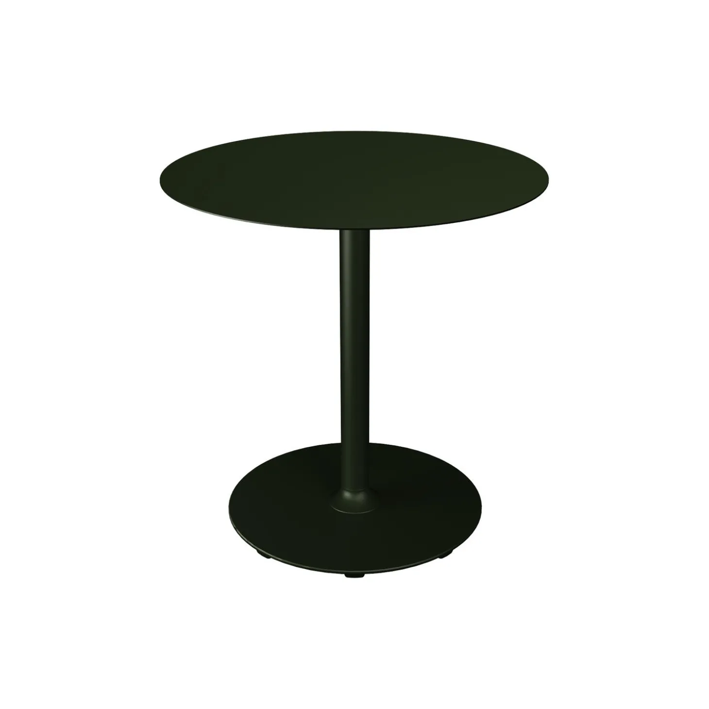 PICO Café Table with Round Base Ø 74, olive green