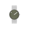 PICTO armbåndsur, fresh olive/brushed steel