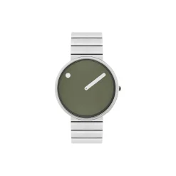 PICTO armbåndsur, fresh olive/brushed steel