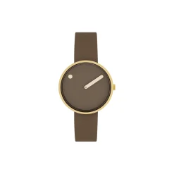 PICTO armbåndsur, mocha brown/gold/mocha brown