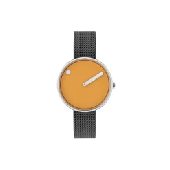 PICTO armbåndsur, mustard yellow/matt grey