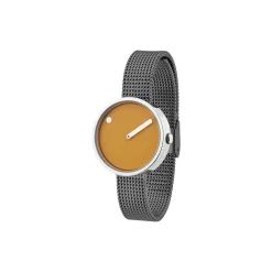 PICTO armbåndsur, mustard yellow/matt grey