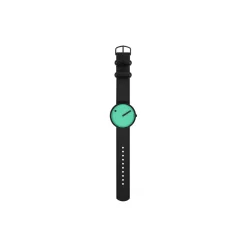 PICTO armbåndsur, pacific green/matt black/manta ray black