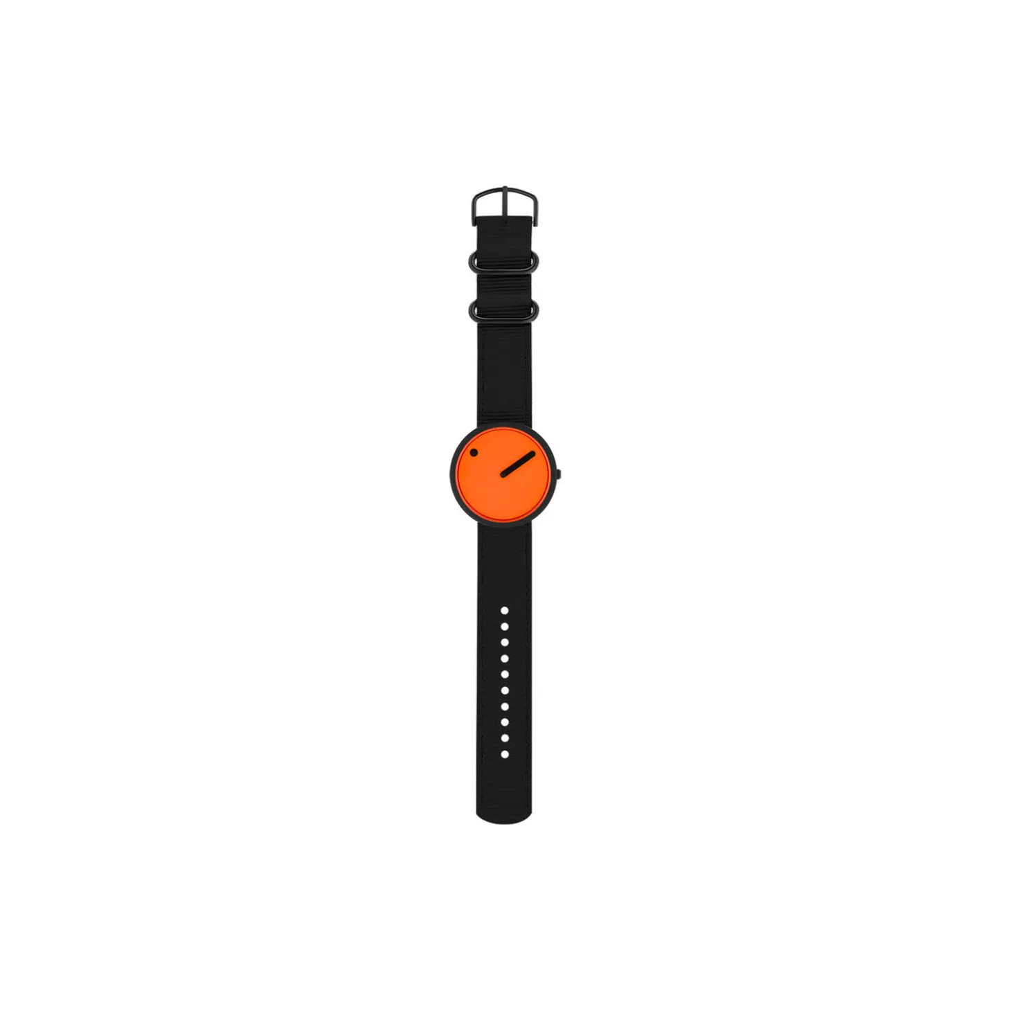 PICTO armbåndsur, signal orange/matt black/manta ray black