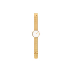 PICTO armbåndsur, white/gold/matt gold