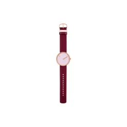 Picto Wrist Watch, dusty rose pink/burgundy red