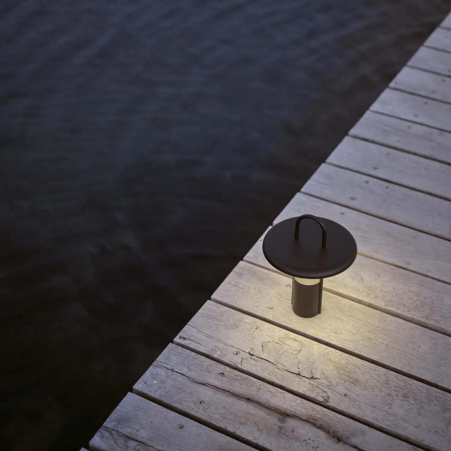 Pier portable LED lampe, black
