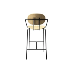 PIET HEIN Bar Chair with Arms, hvidpigmenteret eg