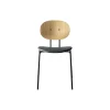 PIET HEIN Chair, hvidpigmenteret eg//Solid Black 509