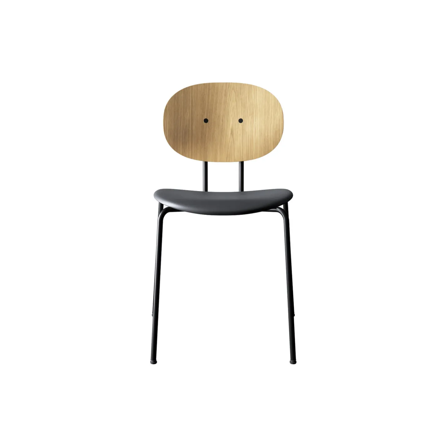 PIET HEIN Chair, hvidpigmenteret eg//Solid Black 509