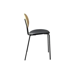 PIET HEIN Chair, hvidpigmenteret eg//Solid Black 509