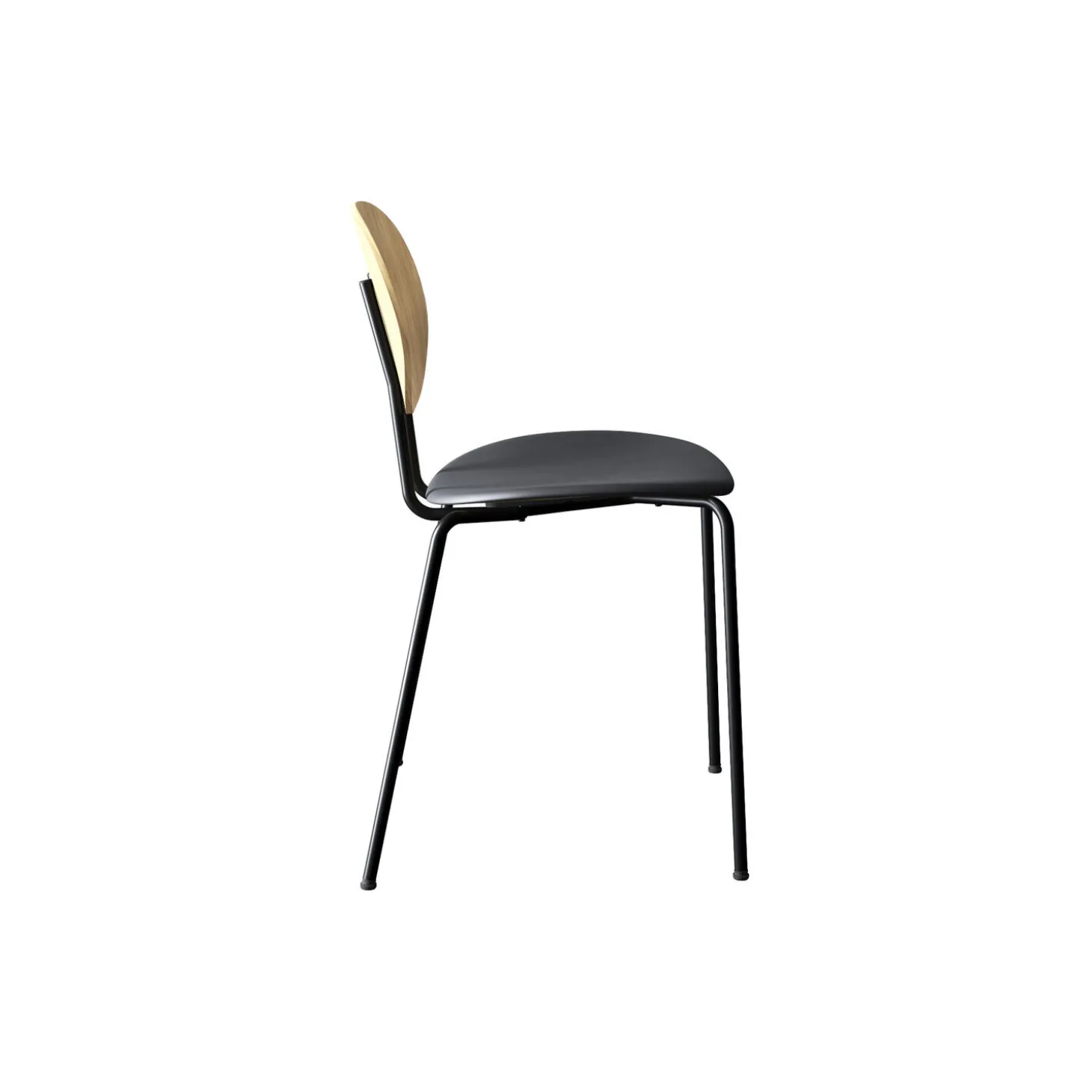 PIET HEIN Chair, hvidpigmenteret eg//Solid Black 509