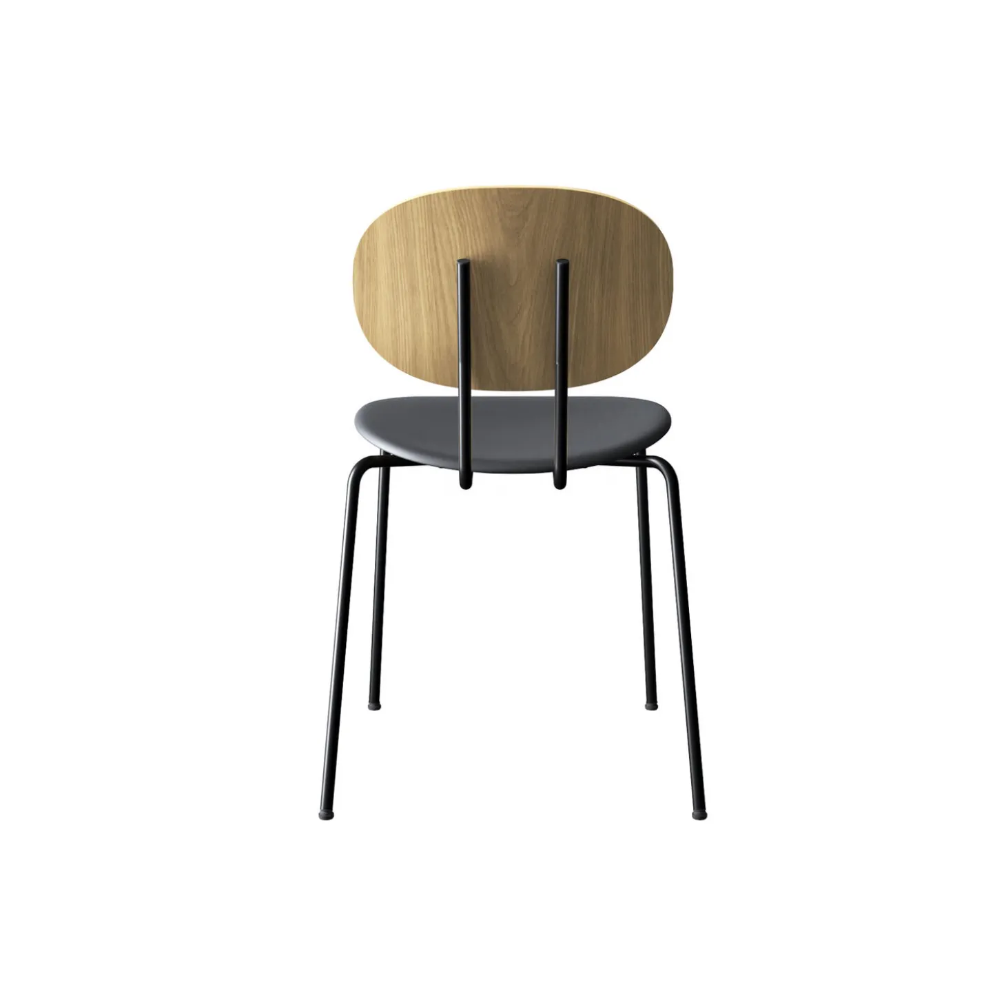 PIET HEIN Chair, hvidpigmenteret eg//Solid Black 509
