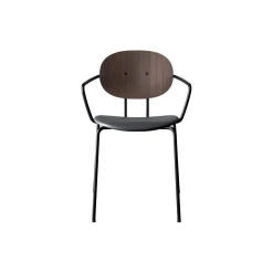 PIET HEIN Chair with Arms, oiled walnut/Solid Black 509