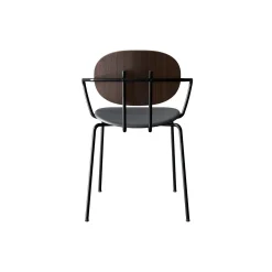 PIET HEIN Chair with Arms, oiled walnut/Solid Black 509