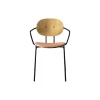 PIET HEIN Chair with Arms, olieret eg/Silk Cognac
