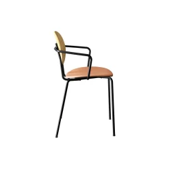PIET HEIN Chair with Arms, olieret eg/Silk Cognac