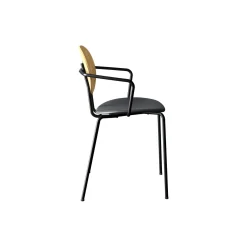 PIET HEIN Chair with Arms, olieret eg/Solid Black 509