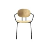 PIET HEIN Chair with Arms, hvidpigmenteret eg