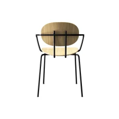 PIET HEIN Chair with Arms, hvidpigmenteret eg