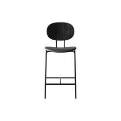 PIET HEIN Counter Chair, black lacquered oak/Solid Black 509