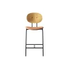 PIET HEIN Counter Chair, olieret eg/Silk Cognac