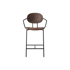 PIET HEIN Counter Chair with Arms, olieret valnød