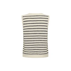 PimiraPW Waistcoat, eggnog/navy stripe