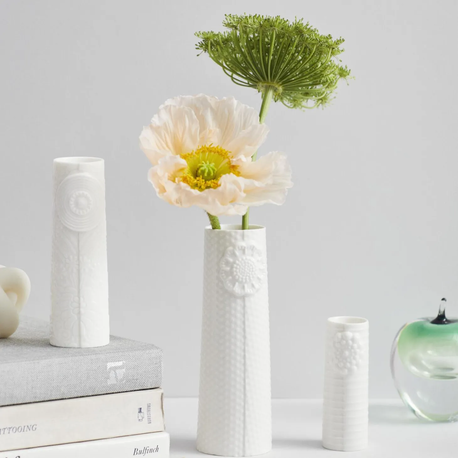 Pipanella Flock vasesæt, clean linen