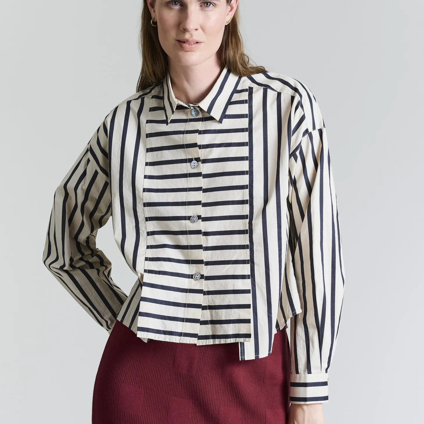 Pirate stripe skjorte med læg, pirate stripe