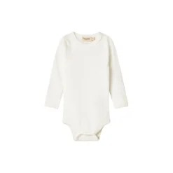 Plain Body LS bodystocking, gentle white