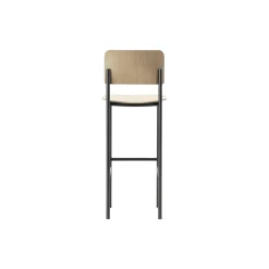 Plan Barstool, lacquered oak/black