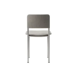 Plan Chair Fully Upholstered, brushed steel/Re-wool 128