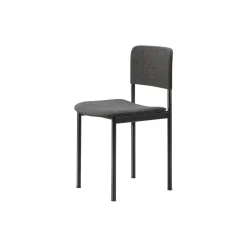 Plan Chair Fully Upholstered, black/Re-wool 198