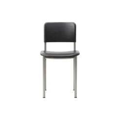 Plan Chair Fully Upholstered, brushed steel/Omni 301