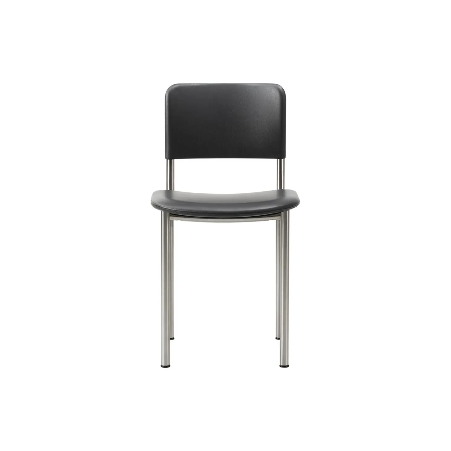 Plan Chair Fully Upholstered, brushed steel/Omni 301