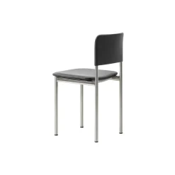 Plan Chair Fully Upholstered, brushed steel/Omni 301