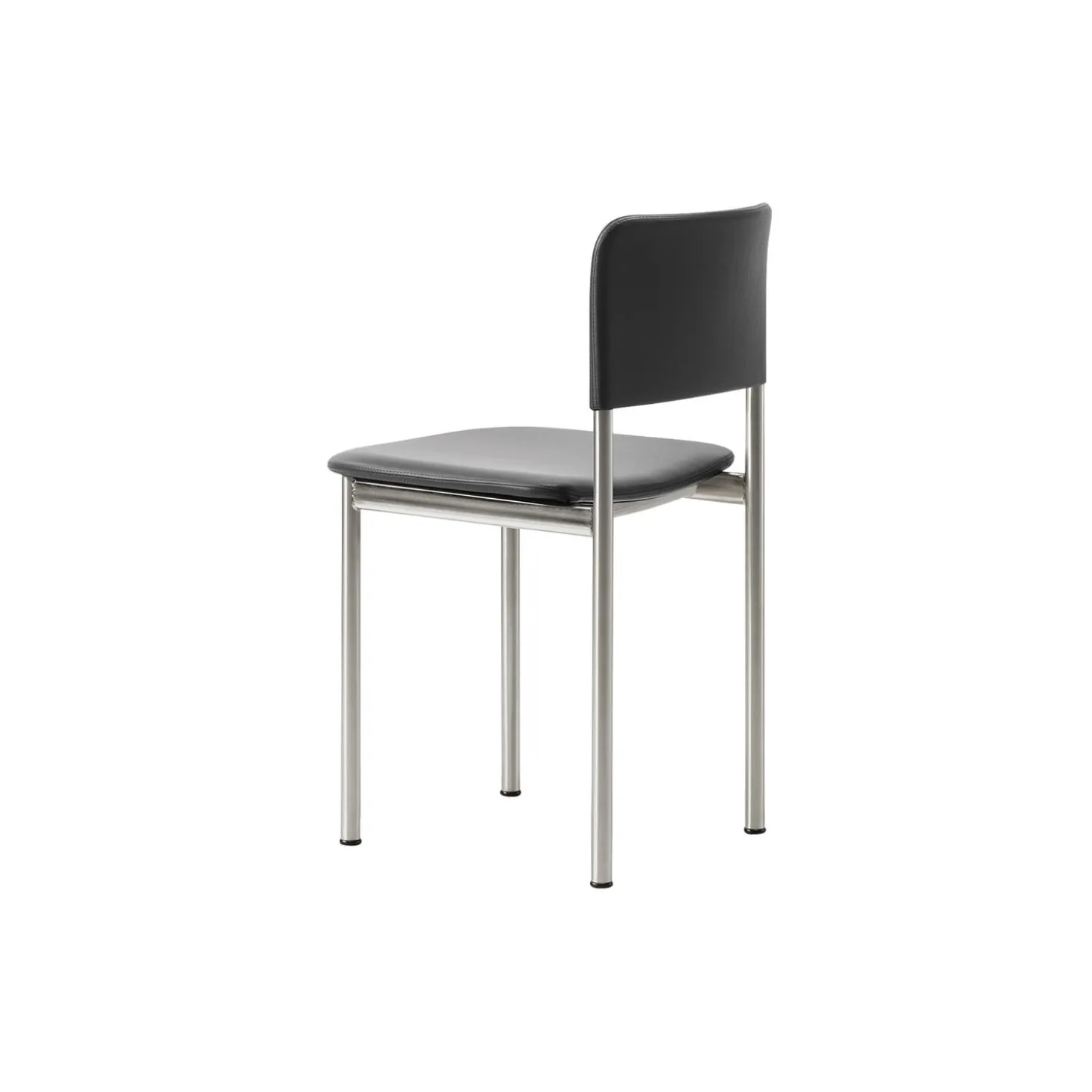 Plan Chair Fully Upholstered, brushed steel/Omni 301