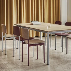 Plan Chair Fully Upholstered, bordeaux/Steelcut Quartet 554