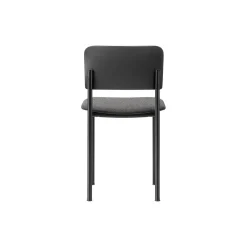 Plan Chair Seat Upholstered, black lacquered ash/Re-wool 198