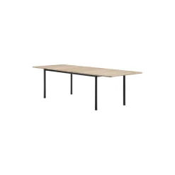 Plan Table Extendable, light oiled oak/black
