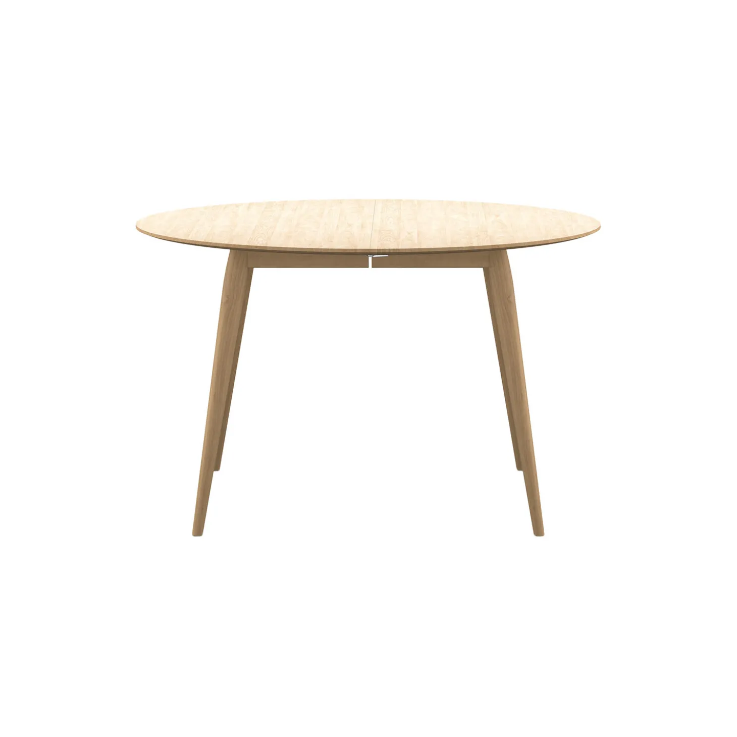 PLAYdinner Round Ø120 spisebord med udtræk, hvidolieret eg