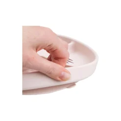 Playground stick&stay inddelt tallerken, powder