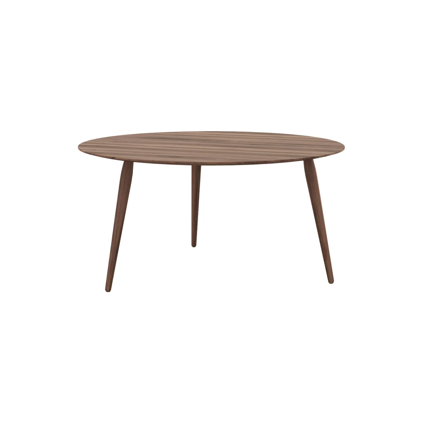 PLAYround Ø90 sofabord, naturolieret valnød