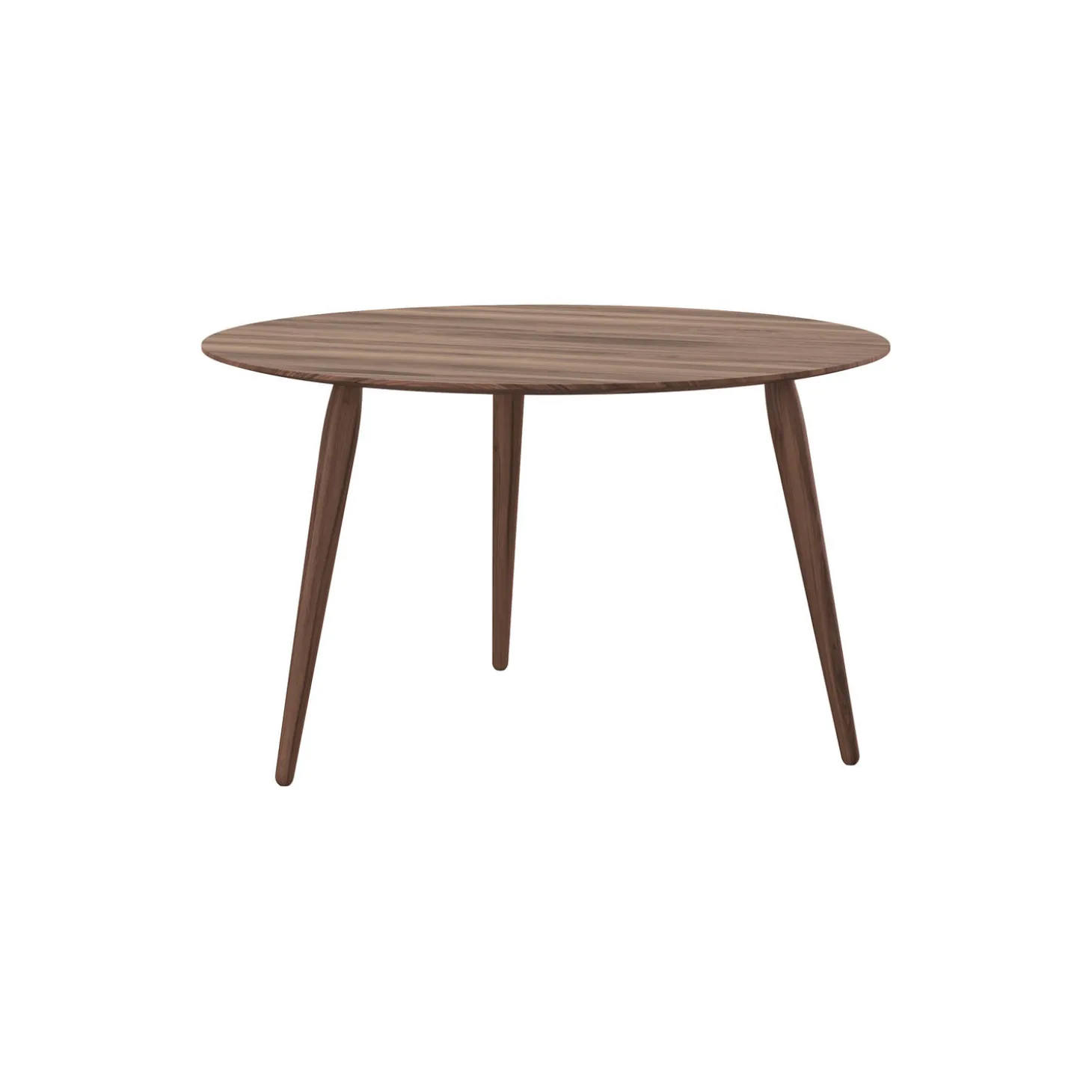 PLAYround Ø75 sofabord, naturolieret valnød