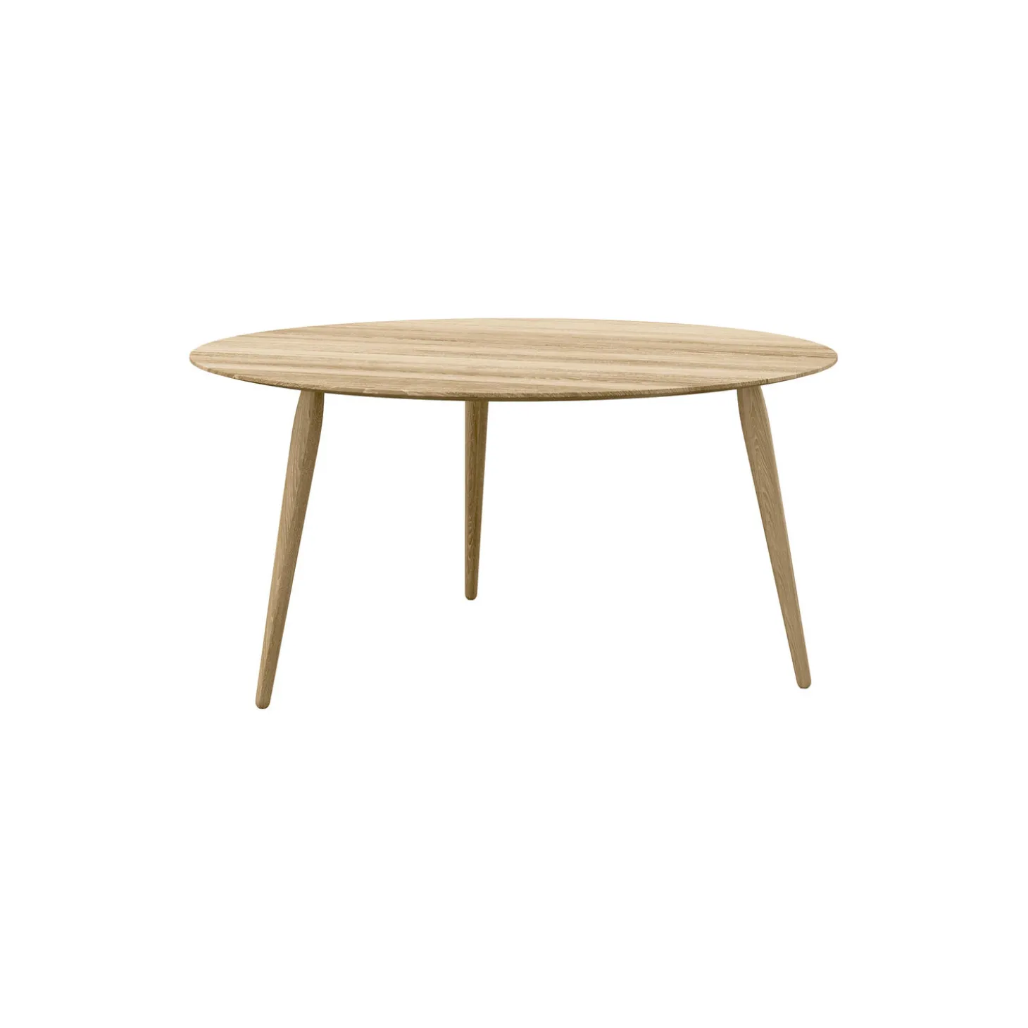 PLAYround Ø90 sofabord, naturolieret eg