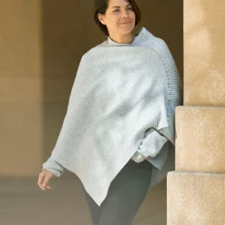 Pleece Poncho, light grey