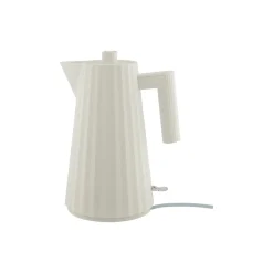 Plissé elkedel, hvid